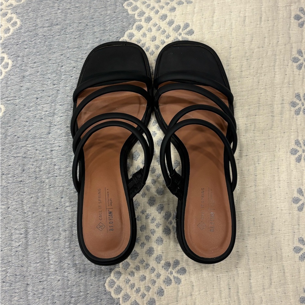 Black Women's Strappy Heels